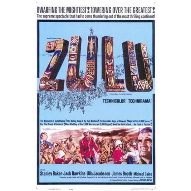 Zulu Movie Theatrical Vintage High Quality Premium Poster Print 
